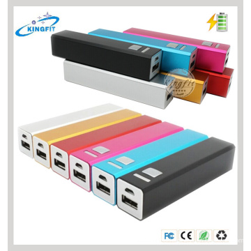 Factory Low Price Gift 2200mAh Steel Power Bank with LED